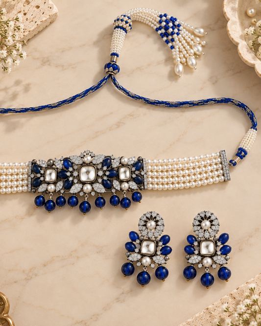Cascade Pearl Necklace Set