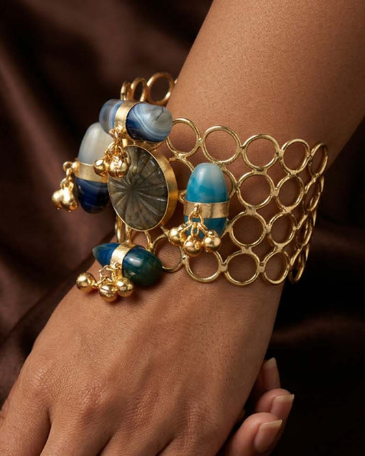 Azure Mosaic Cuff