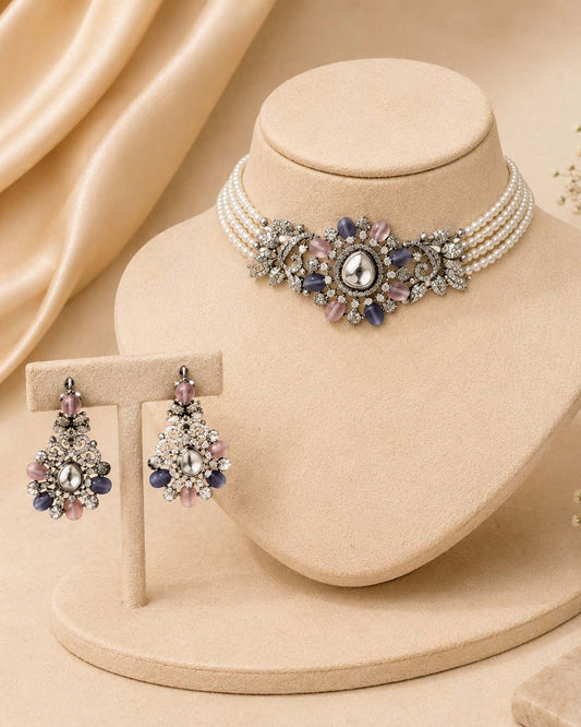 Aurora Pearl Choker Set