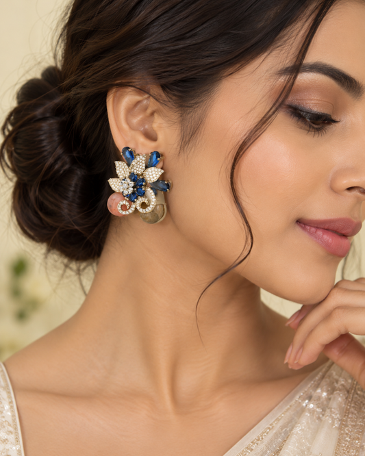 Rosé Fleur Studs