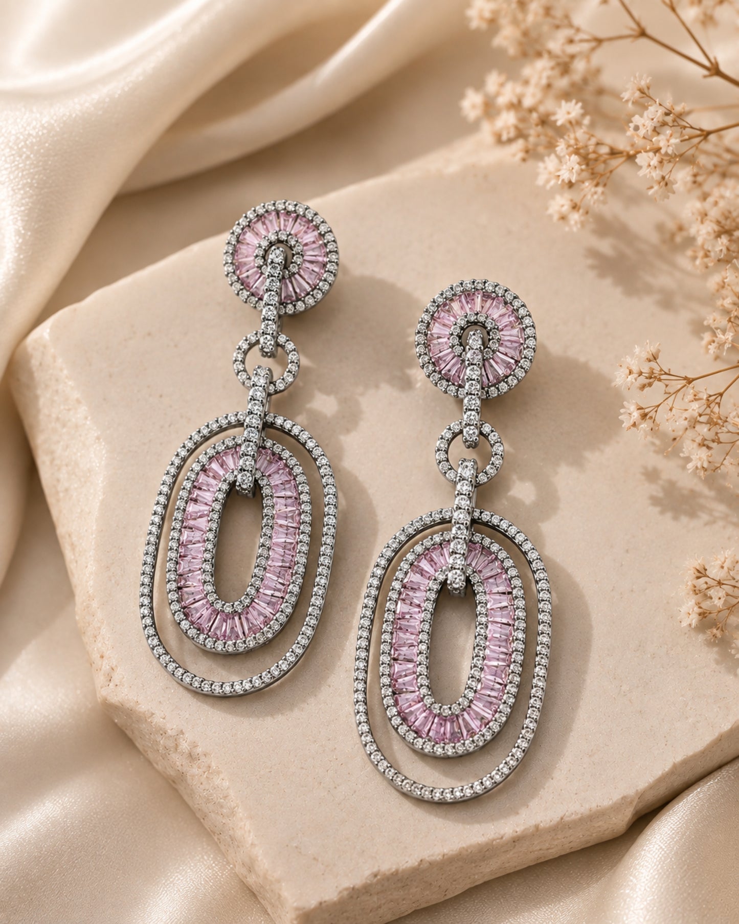 Celeste Oval Drops