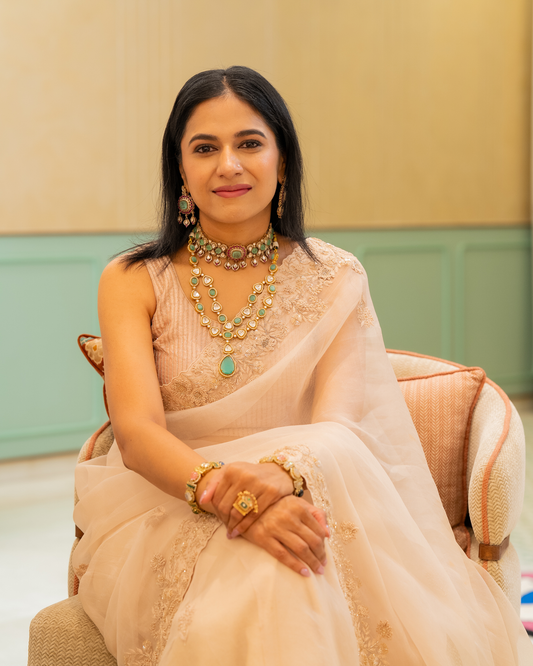 Emerald Pushpa Set