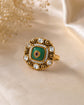 Sage Halo Ring