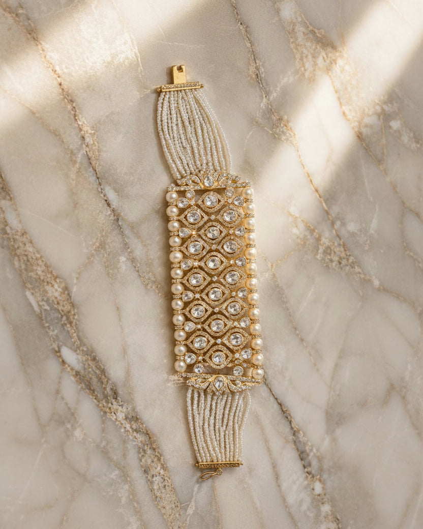 Regal Pearl Cuff