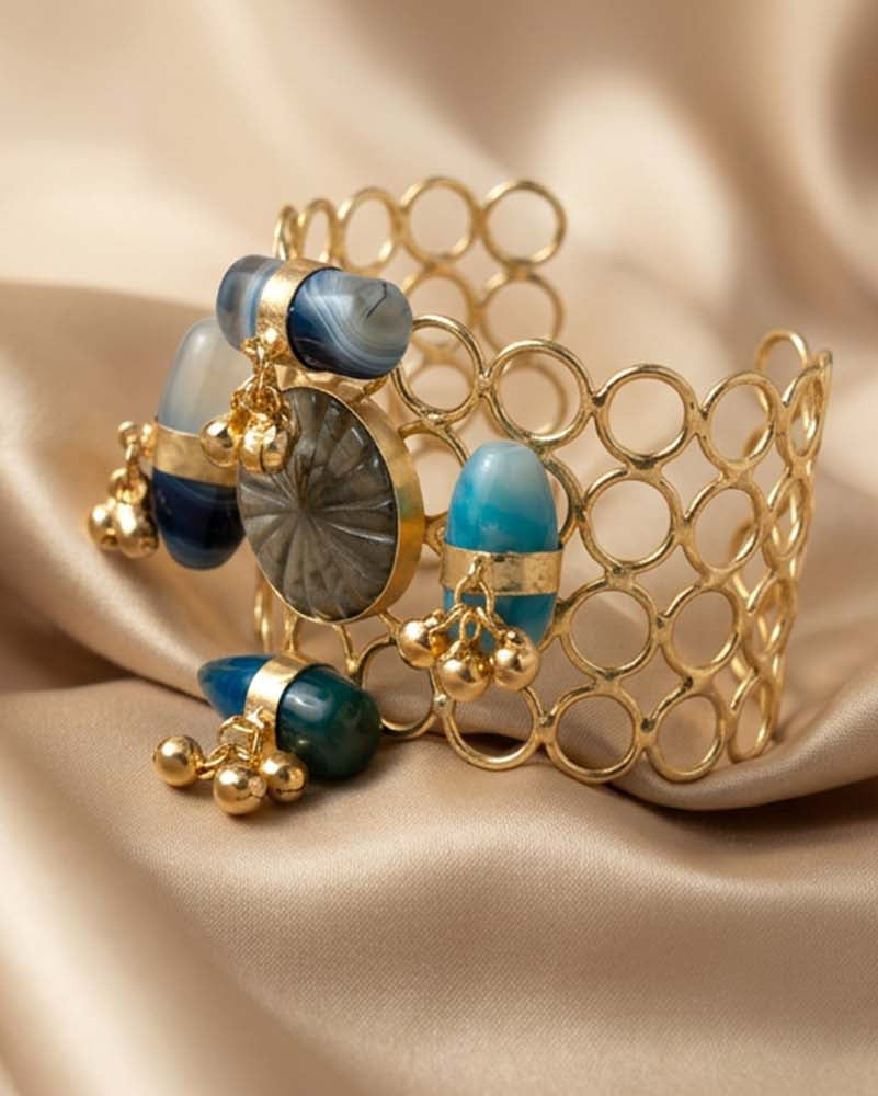 Azure Mosaic Cuff
