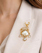 Moonstone Stag Brooch