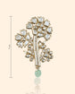 Emerald Blossom Cascade Brooch