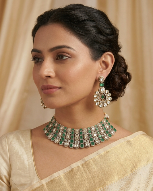 Raj Emerald Choker