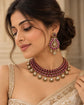 Ruby Cascade Necklace Set