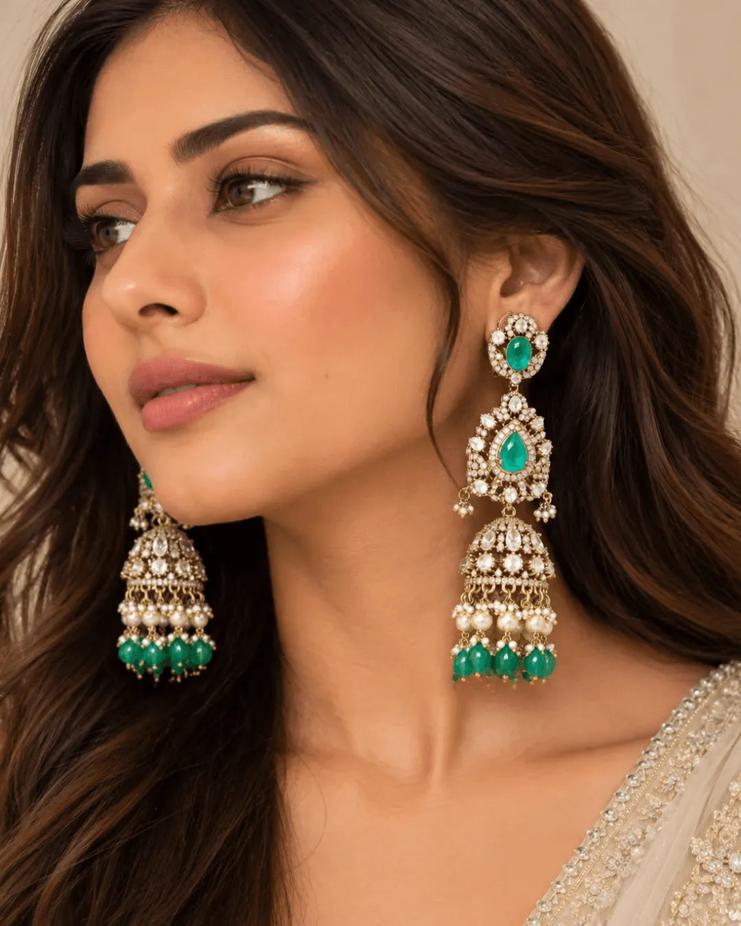 Panna Meher Jhumkas