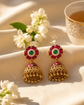 Midnight Lotus Jhumkas
