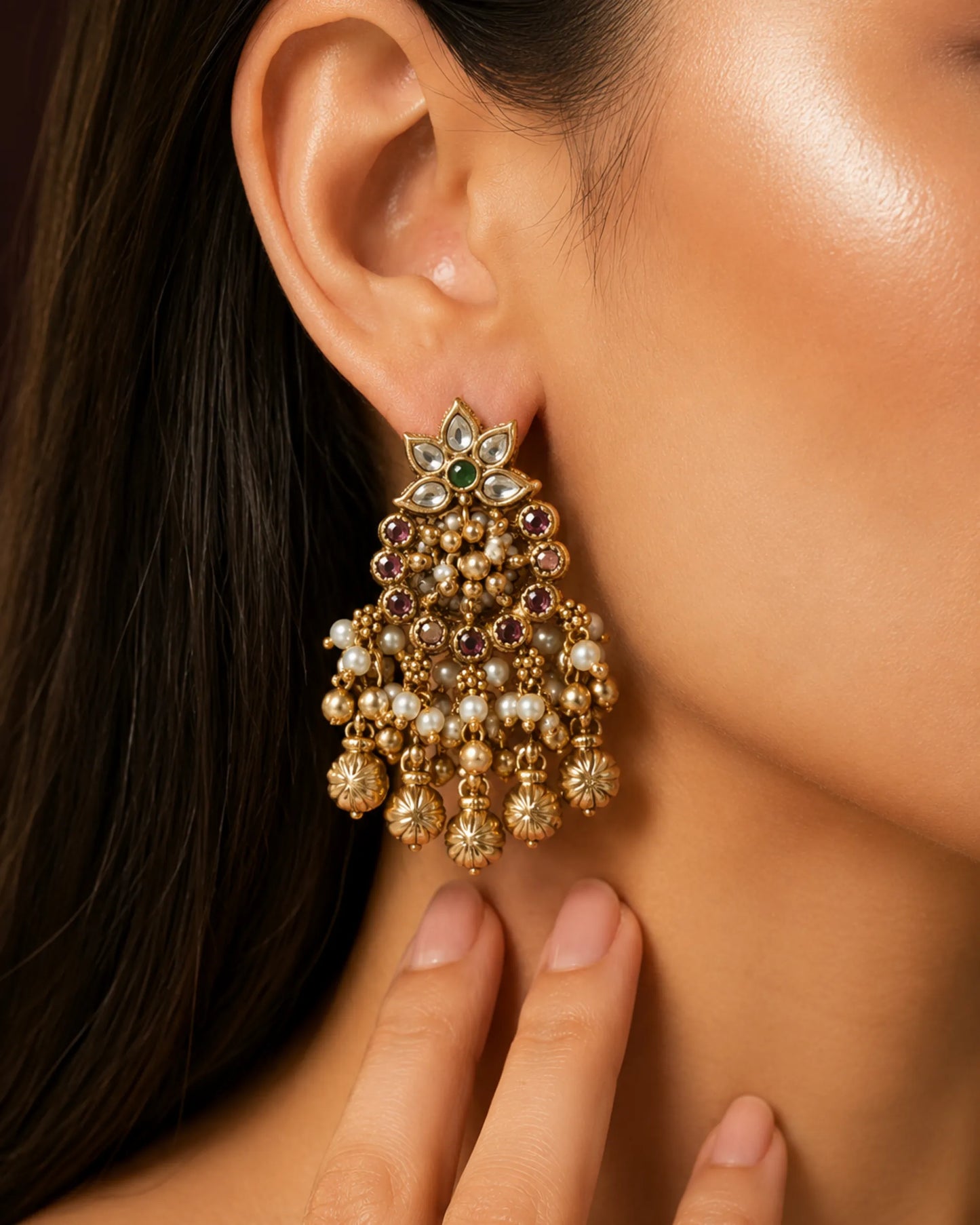 Rangmahal Pushpa Earrings