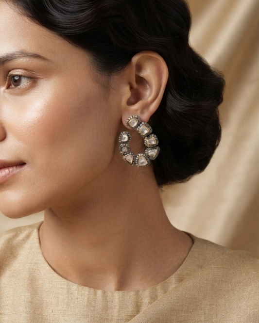 Noor Crescent Hoops