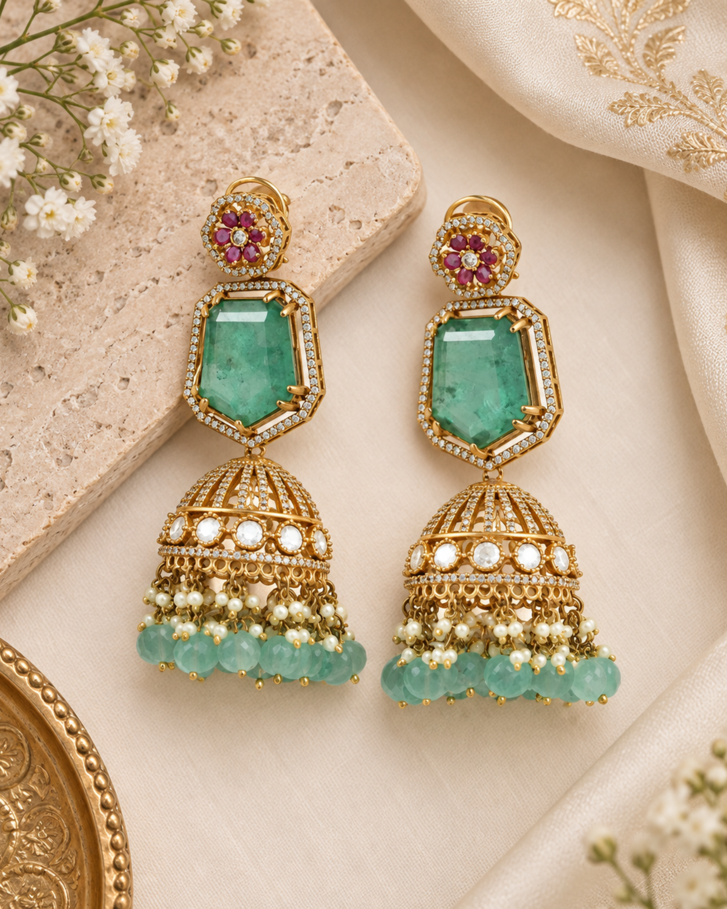 Panna Rajkumari Jhumkas