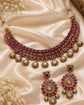Ruby Cascade Necklace Set