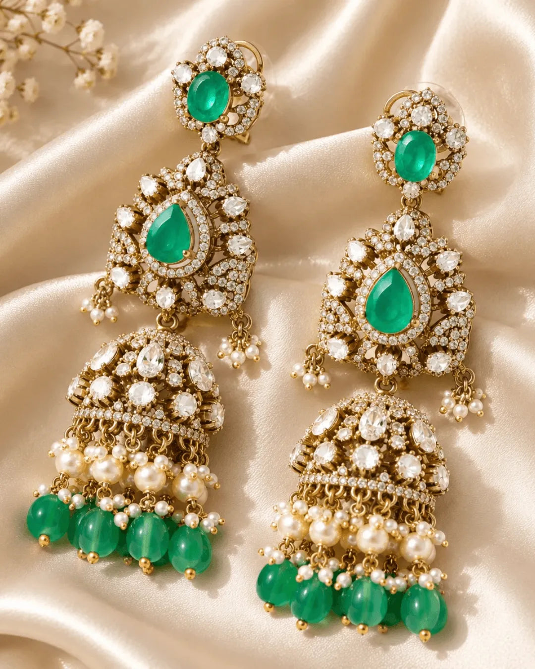 Panna Meher Jhumkas